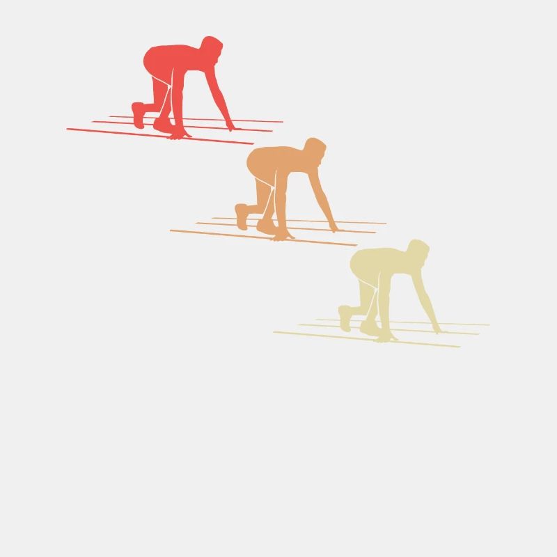 Sprint-Start Dynamik in Farbe Geschenk