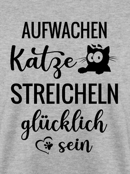 Katze streicheln glücklich sein
