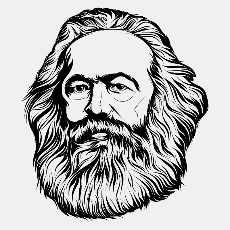 Karl Marx (schwarz)
