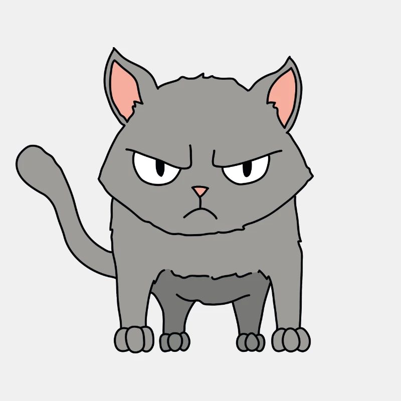 Katze wütend