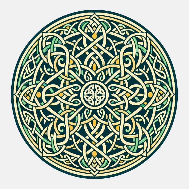 Entrelacs celtiques éternels Mandala Art 4