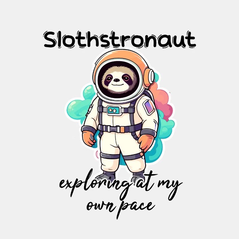Slothstronaute explorant à mon rythme - Sloth