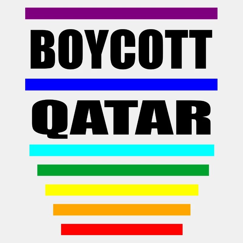 Boycott Qatar Spruch Sprüche Regenbogen