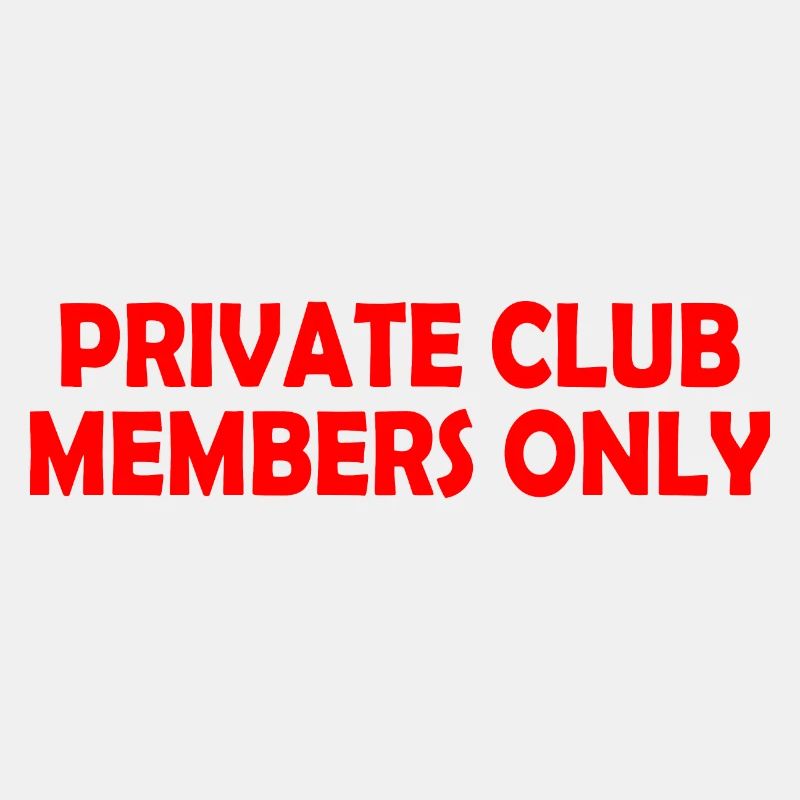 private club members only