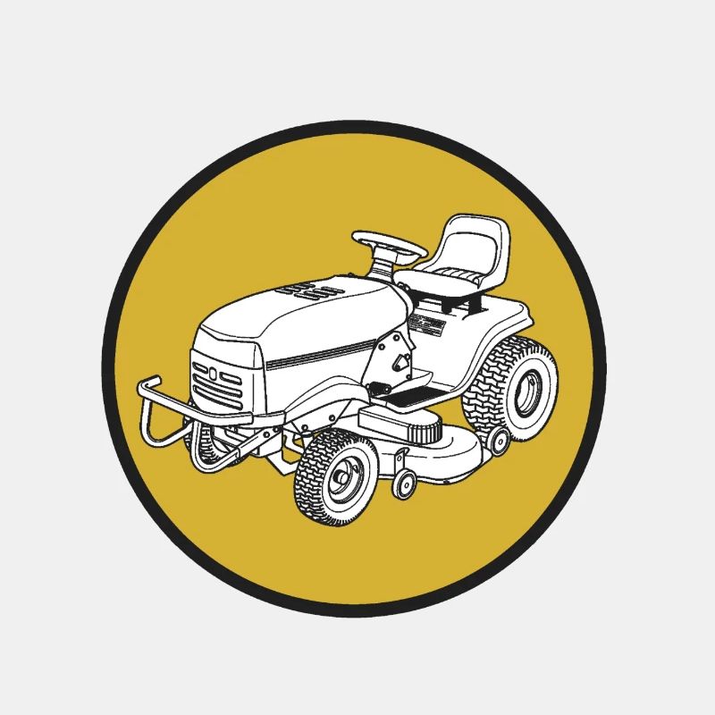 Rasenmäher Traktor Trecker Gärtner Bauer Geschenk