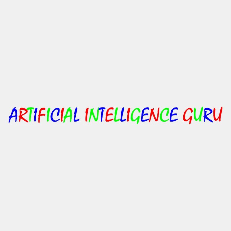 Artificial Intelligence Guru Dreifarbig