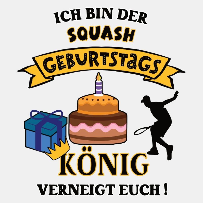 Squash Squasher Geburtstag Squashspieler Geb Spiel