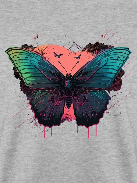 Wunderschöner leuchtender Schmetterling