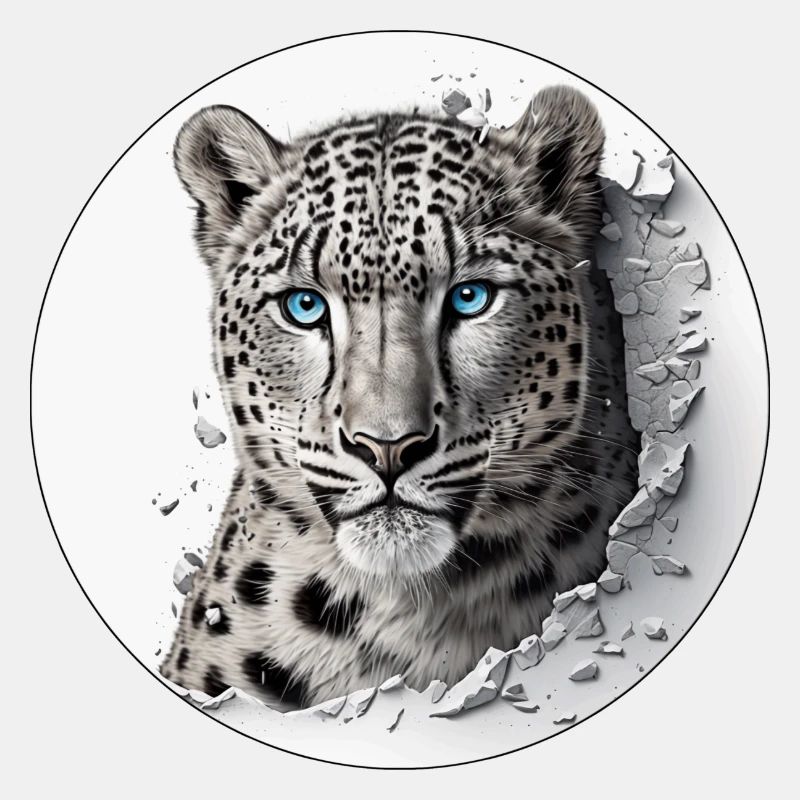 An endangered snow leopard