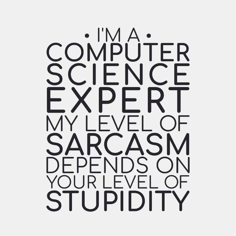 "Computer Science Expert Sarcasm | Informatik"