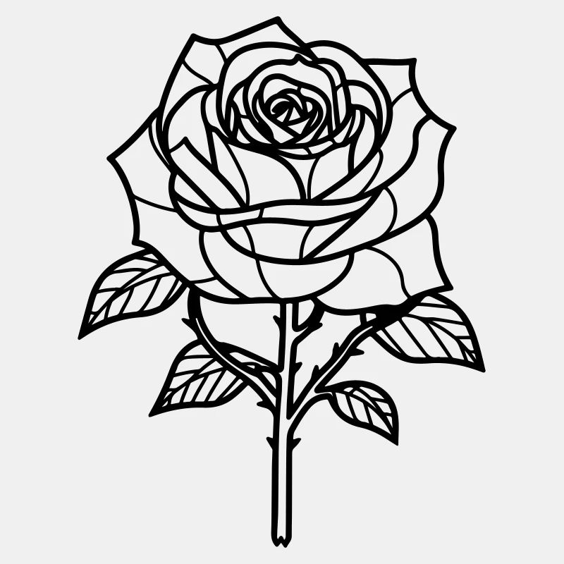 Rose Blume Dornen