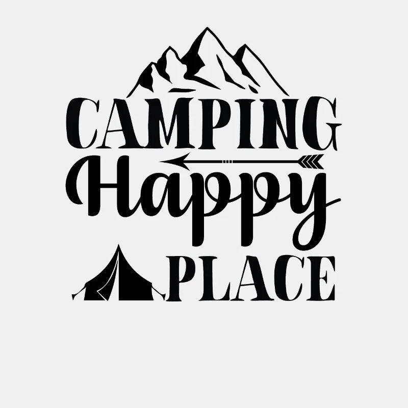 Camping Happy Place Wandershirt