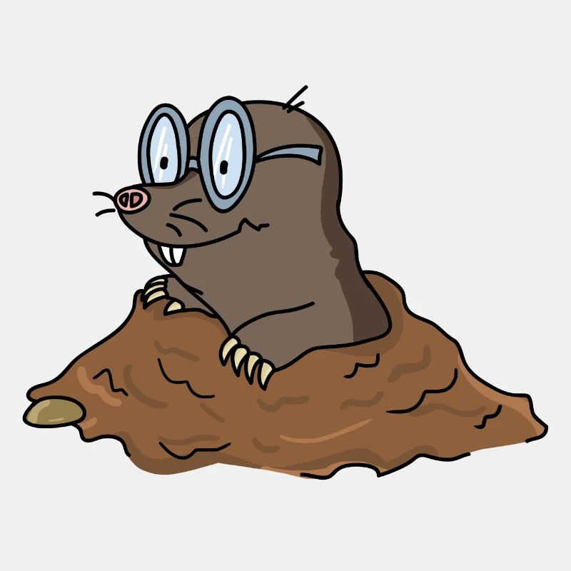 Drôle Cool Mole