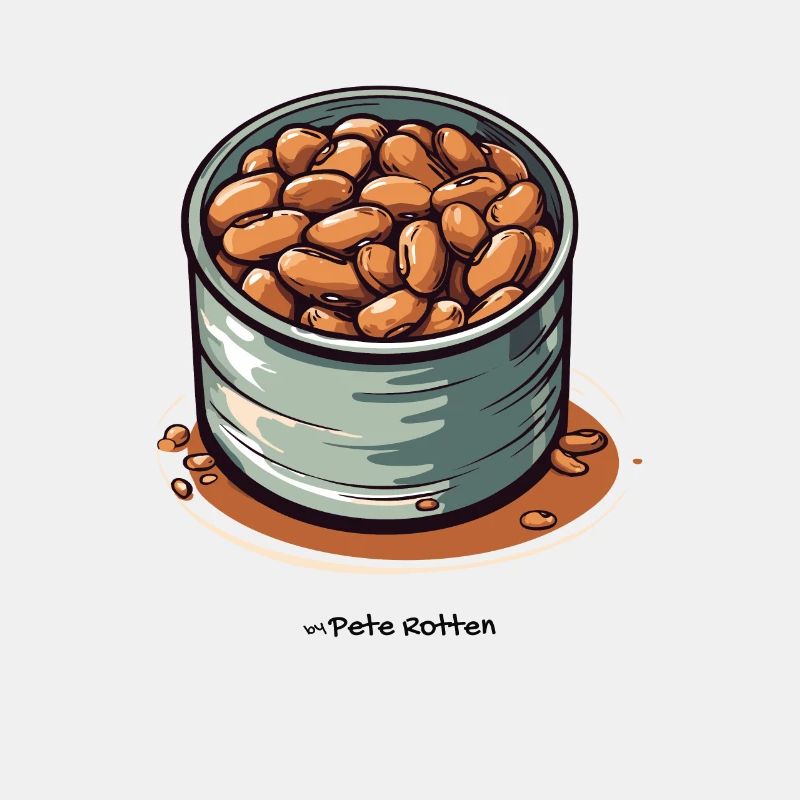 Une boîte de haricots