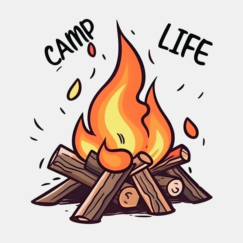 Feu de camp de la vie de camp