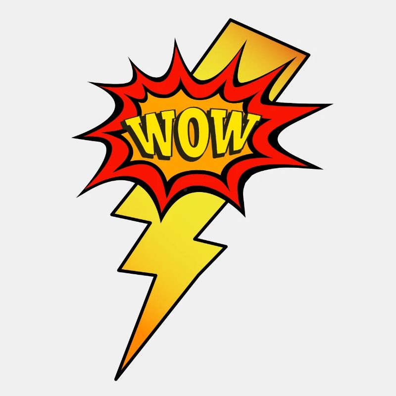 Popart Blitz und WOW