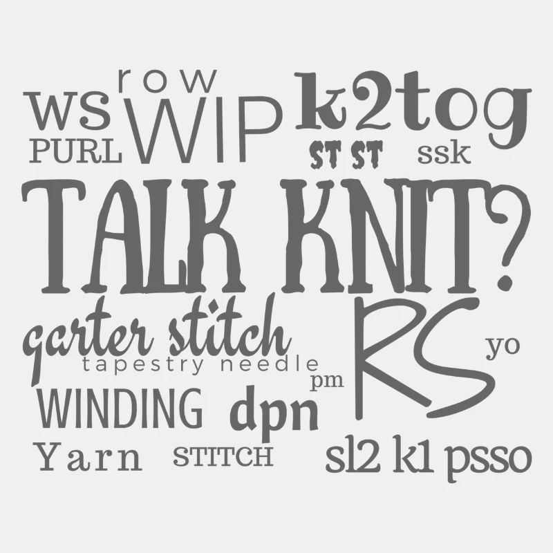 Talk-Knit?, Grau