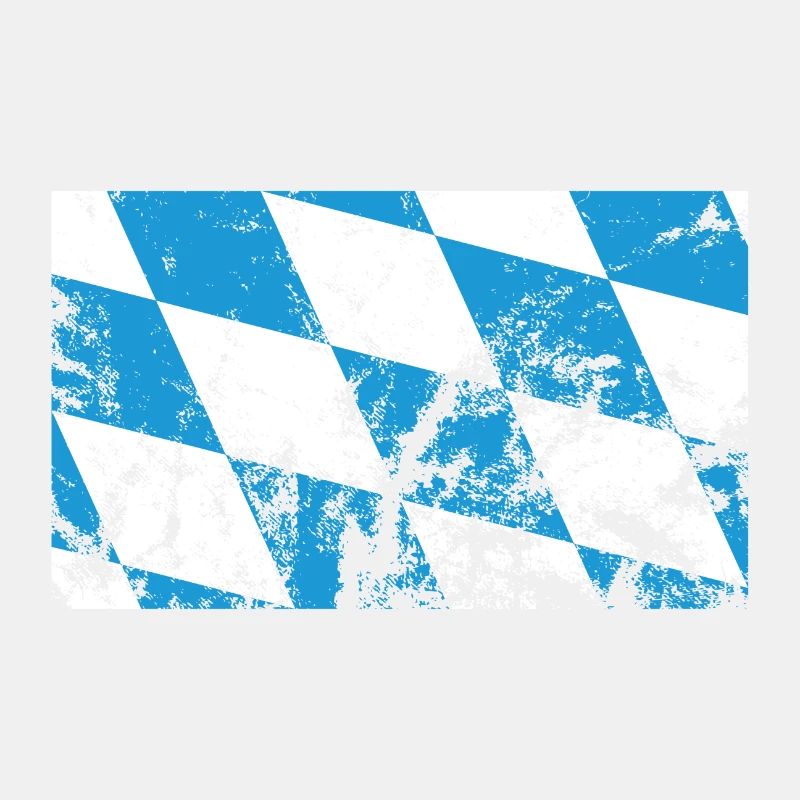 Bayern Flagge Zerkratzt