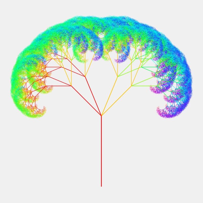 Fraktal #35 fraktaler Baum