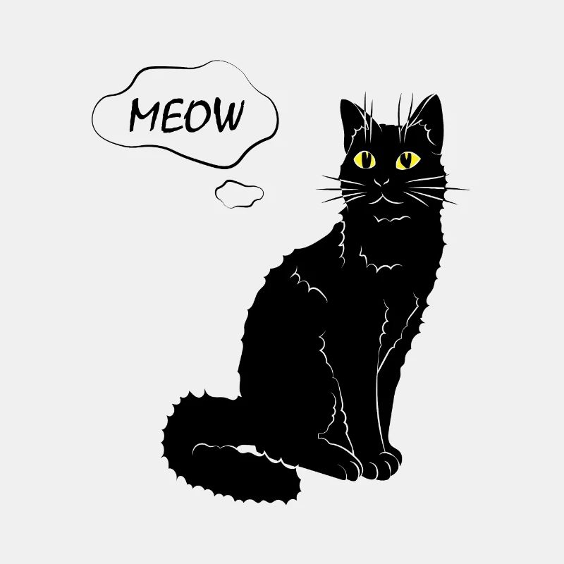 Miaou de chat mignon