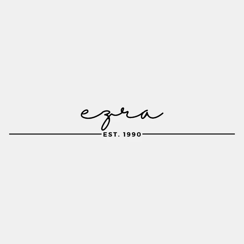 ezra est. 1990 schwarz