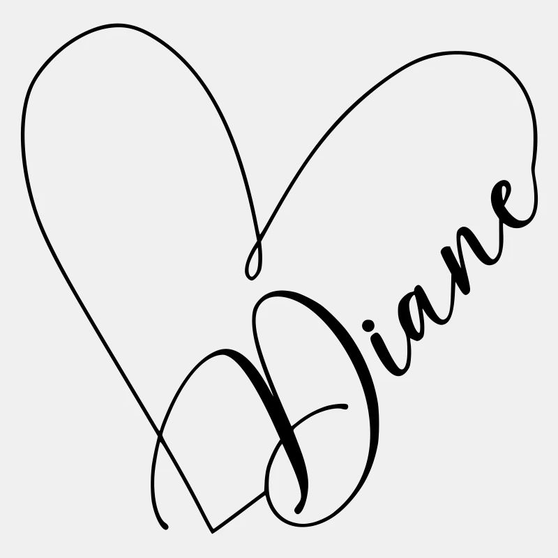 Diane Name Heart Line