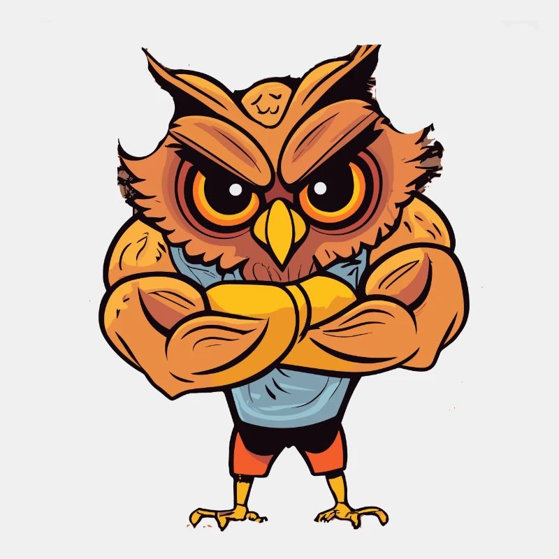 Bodybuilder Eule