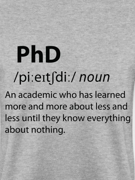 PhD Funny Dictionary Definition