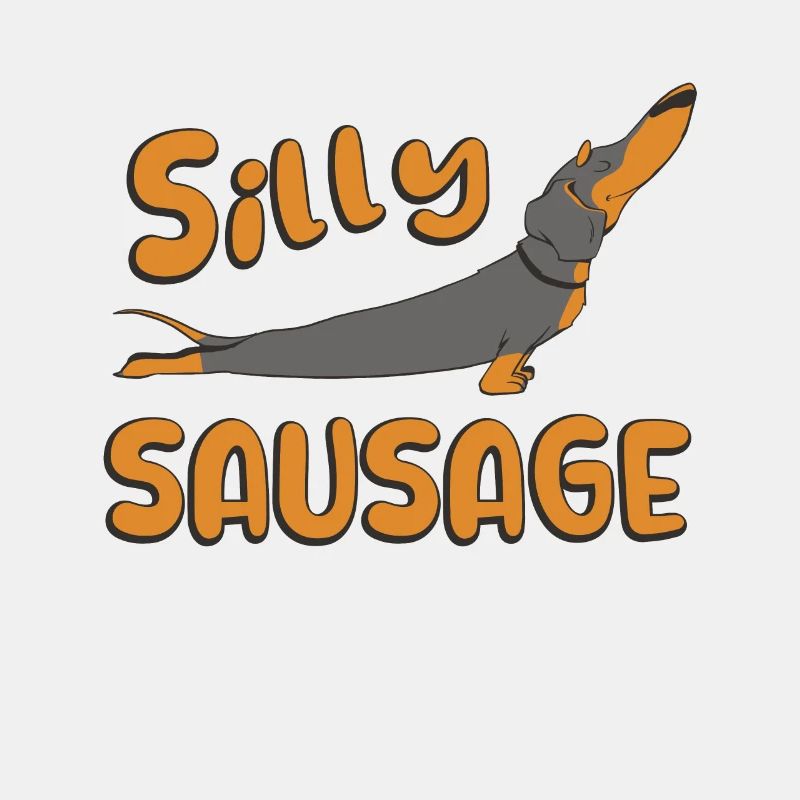 Chien saucisse idiot