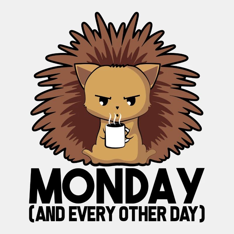 Montage, No fancy, work, hedgehog, gift, Nope