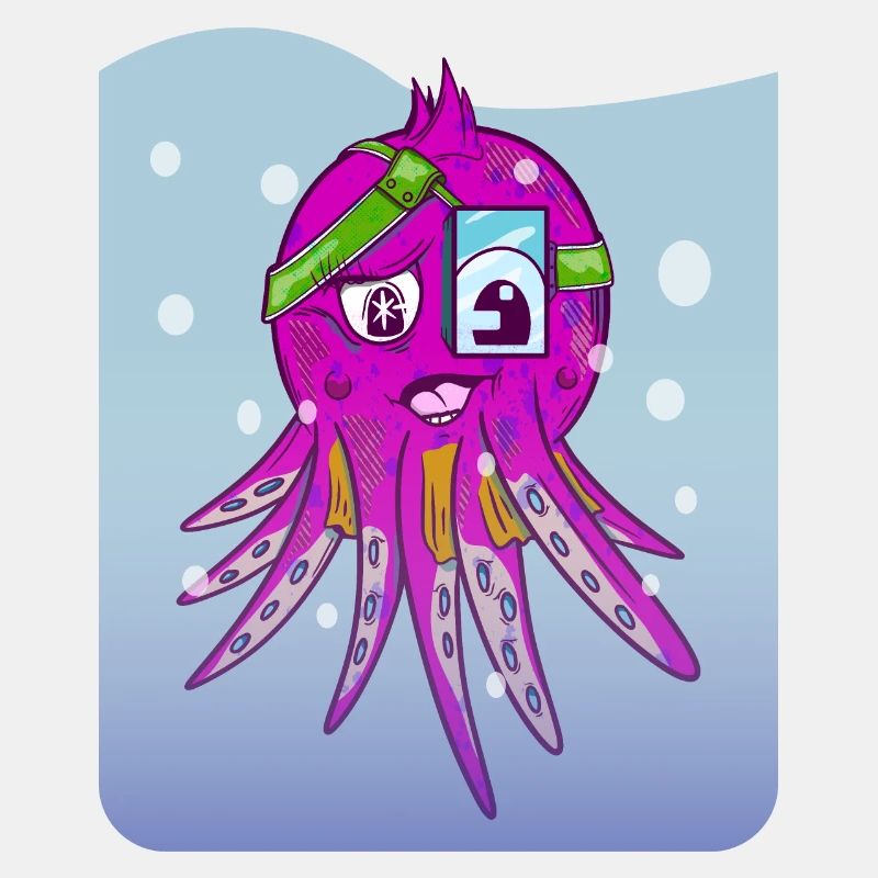 Niedlicher rosa Oktopus