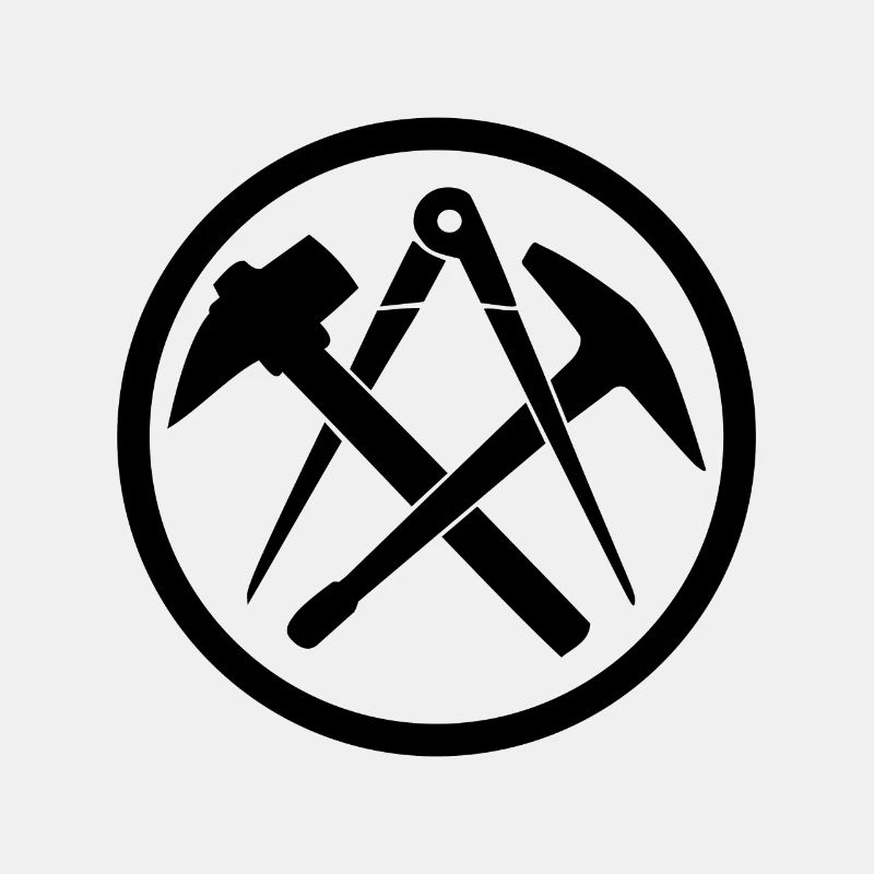 Dachdecker Handwerkszeichen Zunftzeichen