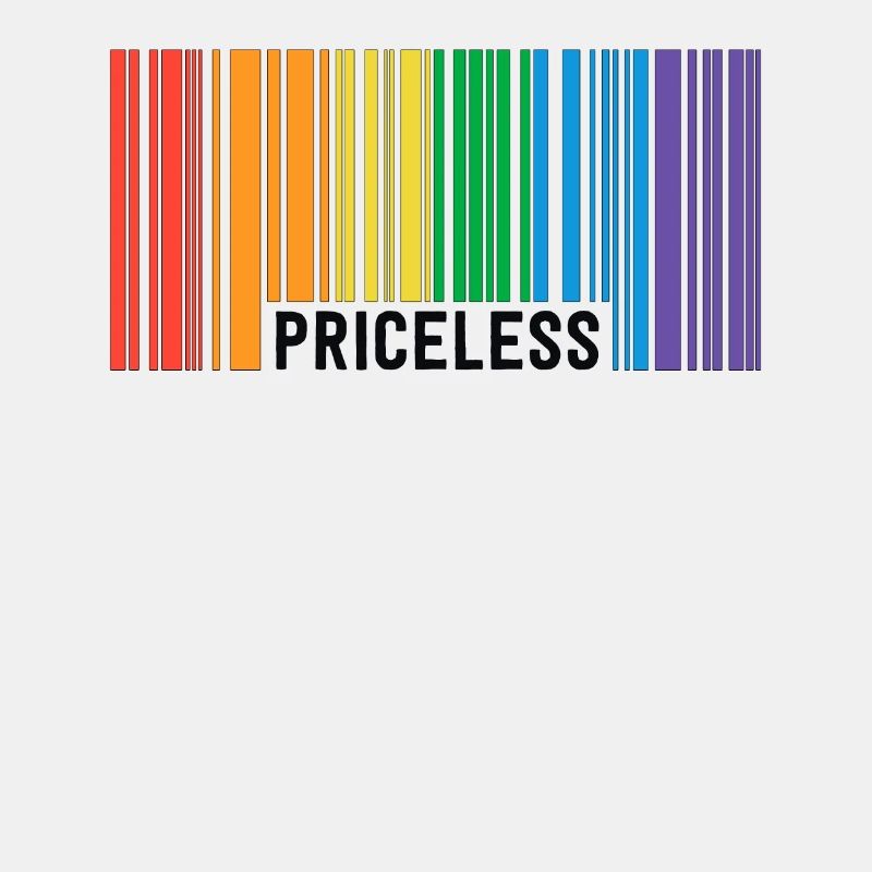 Unbezahlbare LGBT Barcode Pride Gay Lesbian Subtil