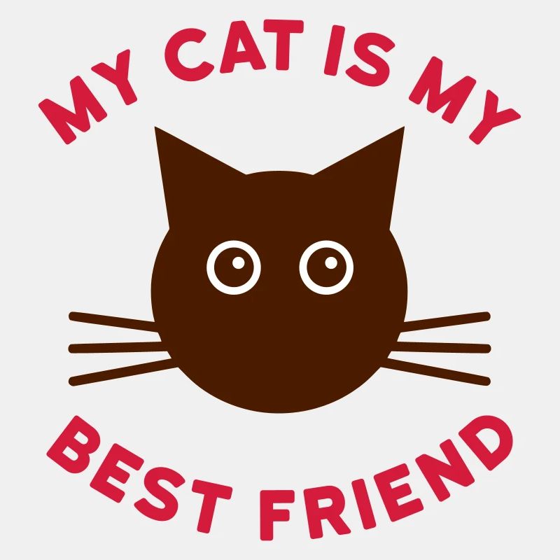 Mon chat est mon meilleur ami (chat visage)