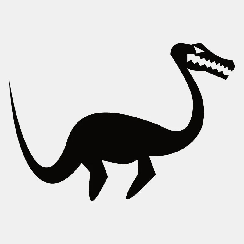 cool plesiosaurus silhouette design