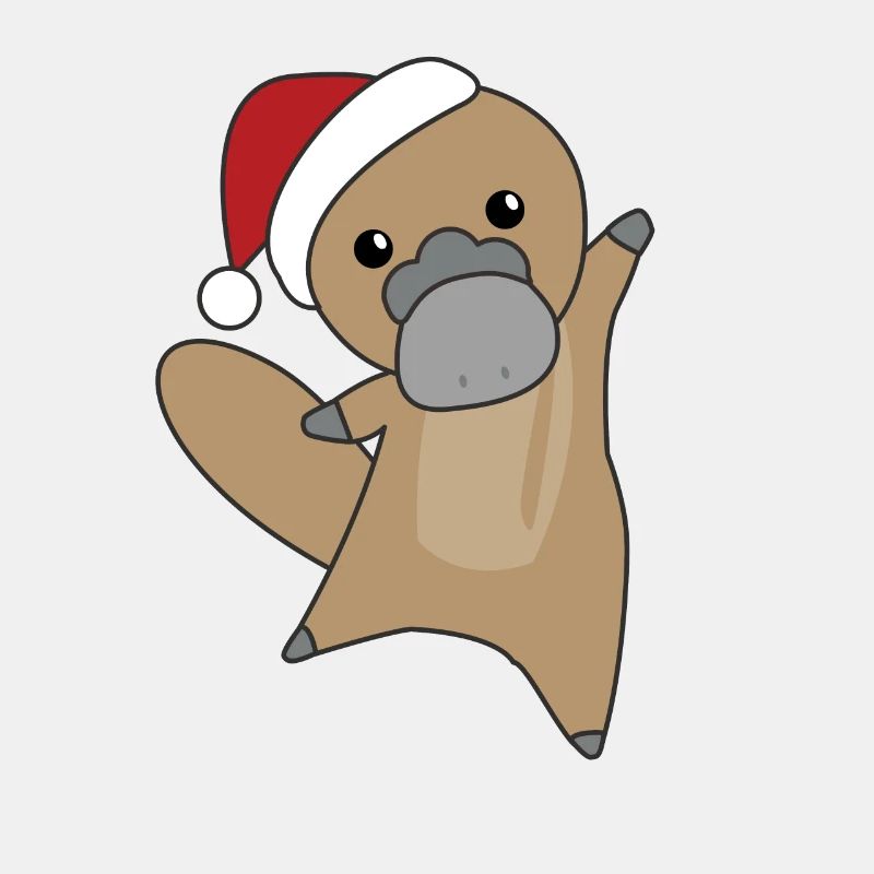 Ornithorynque Ornithorynque de Noël animaux mignons