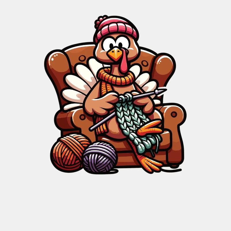 Thanksgiving Oma Truthahn Strickt
