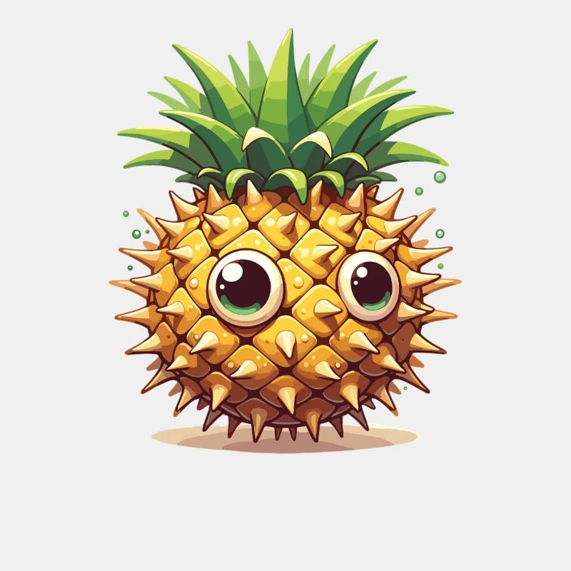 Ananas poisson-globe drôle d’animal à base de légumes