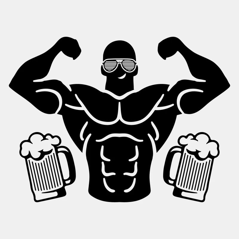 bière de muscles cool