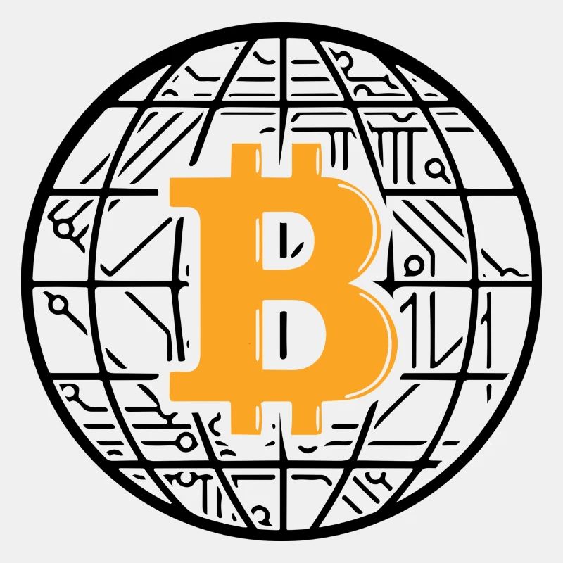 Bitcoin Blockchain Globe