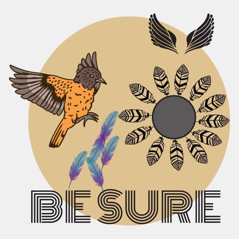 Bird feather design