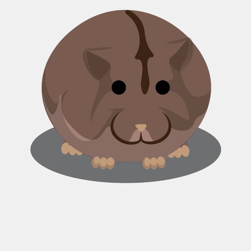 Brauner molliger Hamster