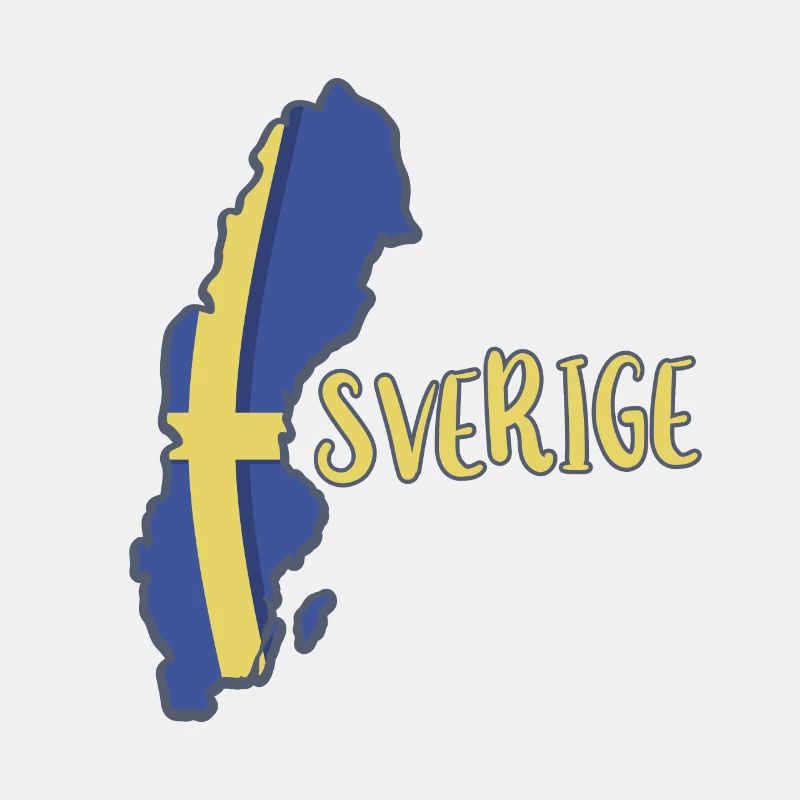 Sverige with map