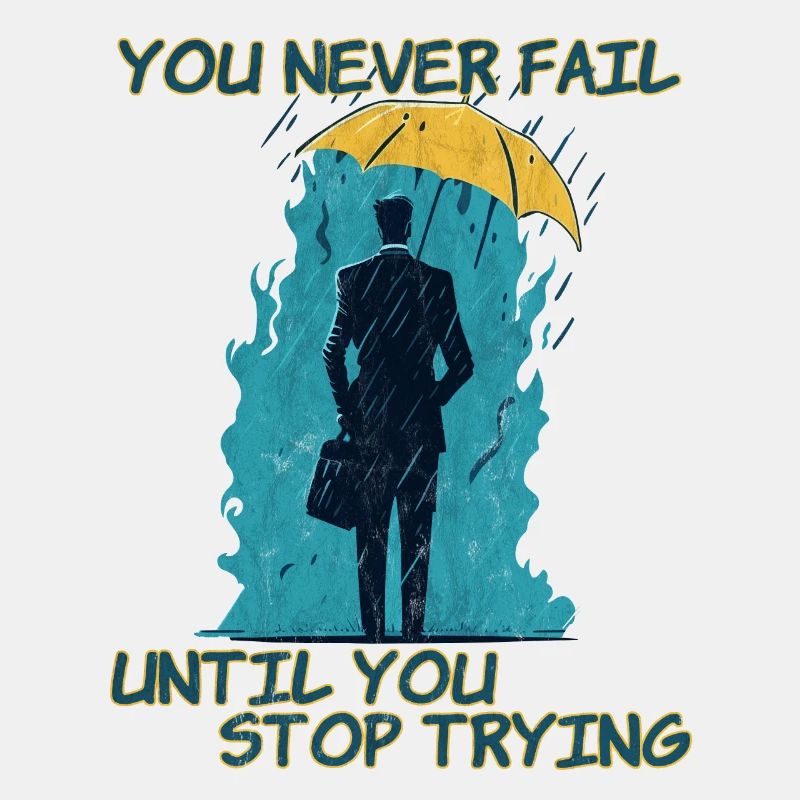 You never fail until you stop trying