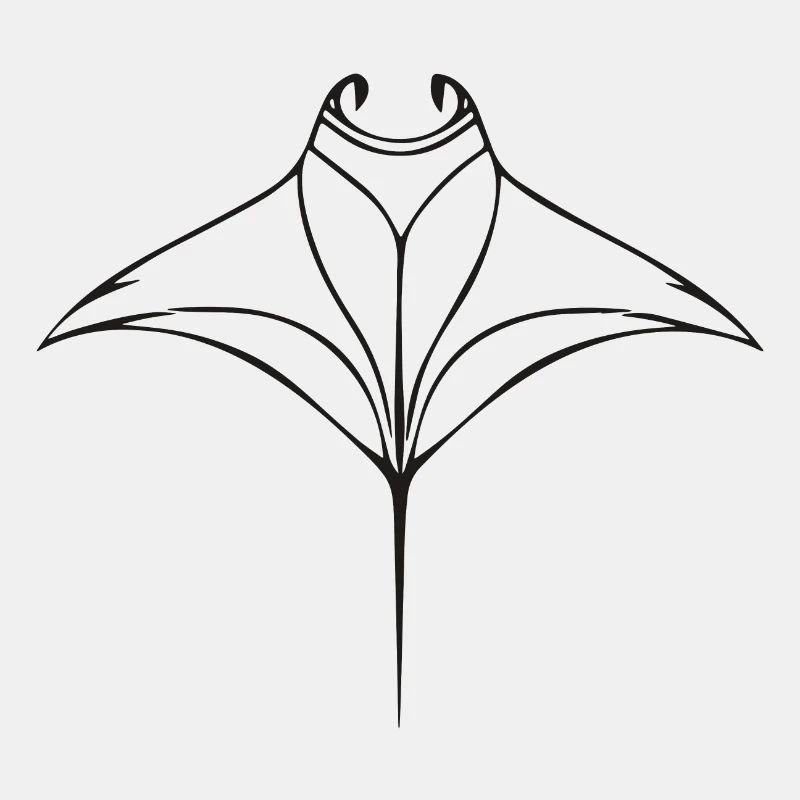 Mantarochen im eleganten Flug