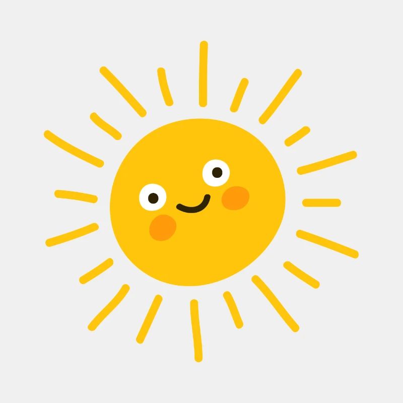 Été, soleil, soleil, vacances, rayon de soleil