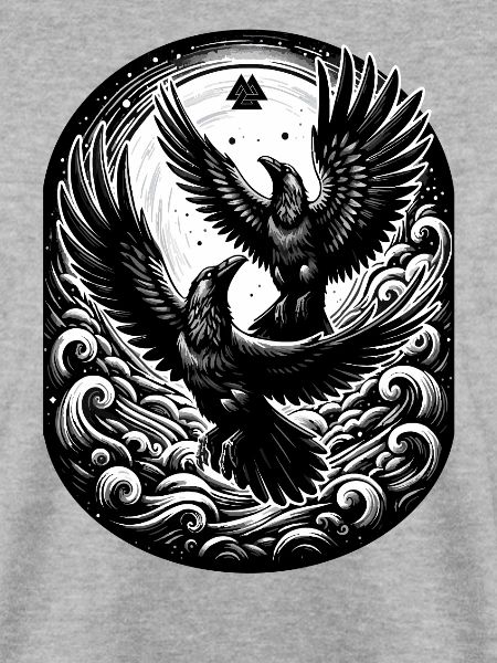 Wikinger, Raben, Hugin, Munin