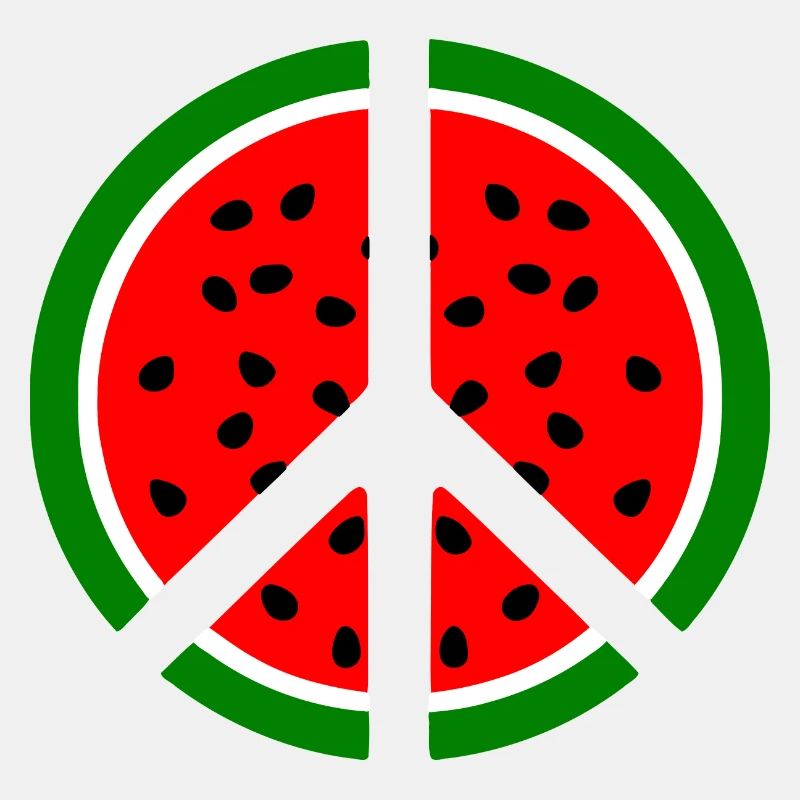 Signe de paix pastèque melon