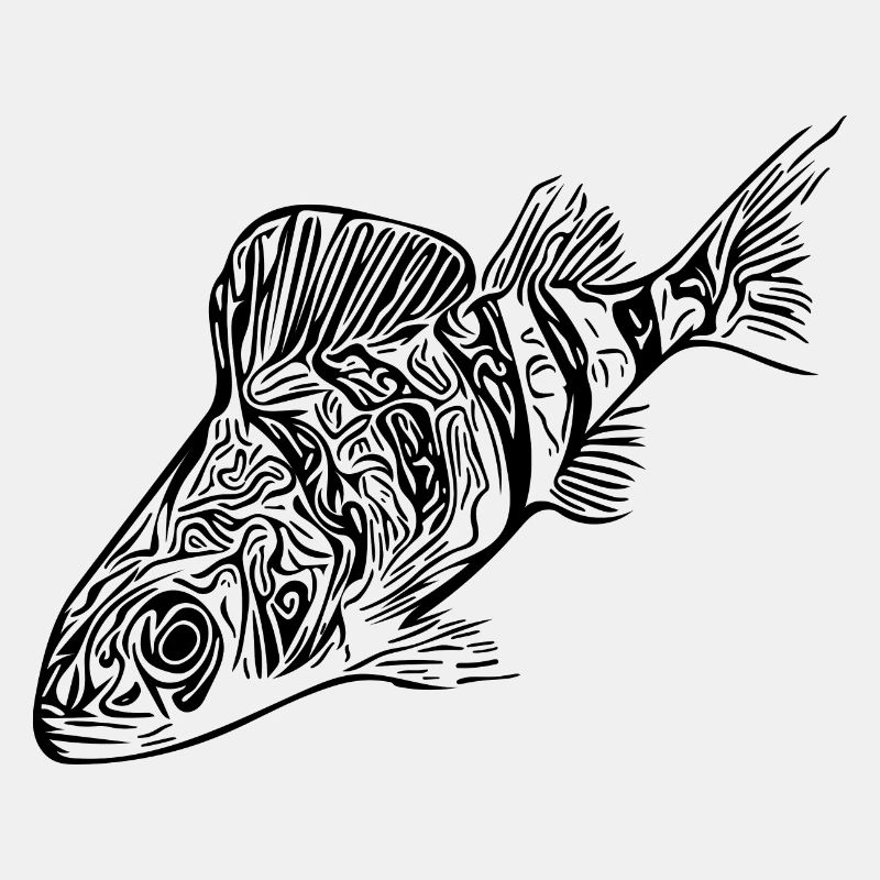 Perch Fish Design for Predatory Fish Anglers