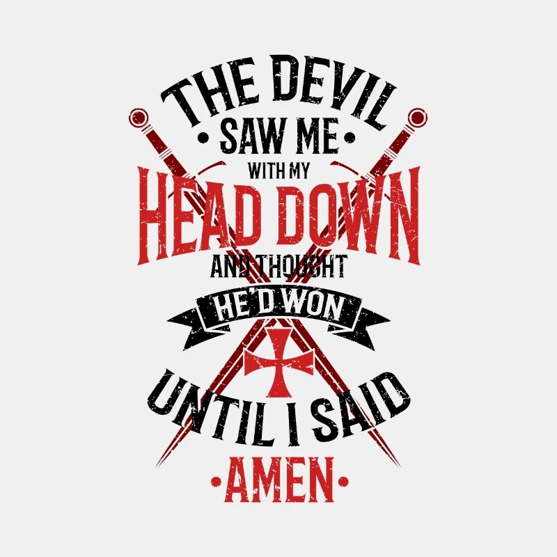 The Devil Saw Me With My Head Down Rot/Schwarz